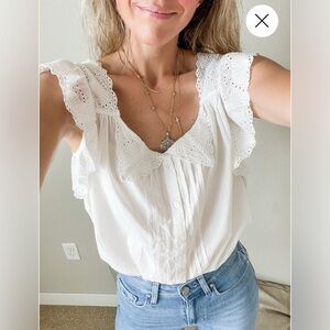 Cleobella Giselle Top, Coconut - M